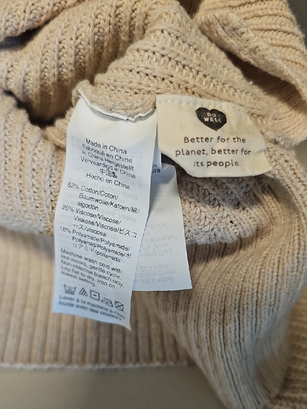Madewell Thompson Pocket Pullover Sweater Size Medium - Picture 6 of 6